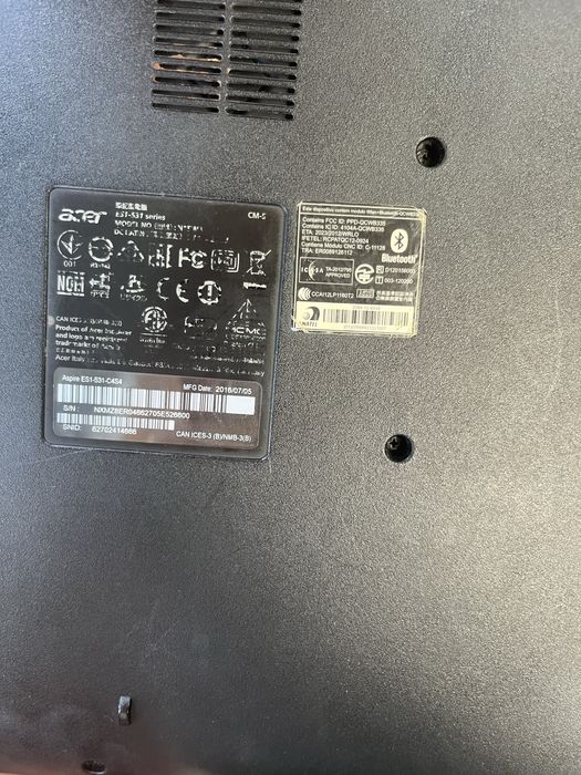 Ноутбук aser 2016г