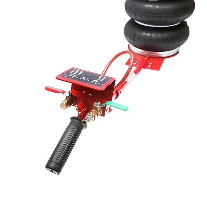 Cric profesional cu perna de aer, presiune de lucru 8-12Bar. maxima 5T