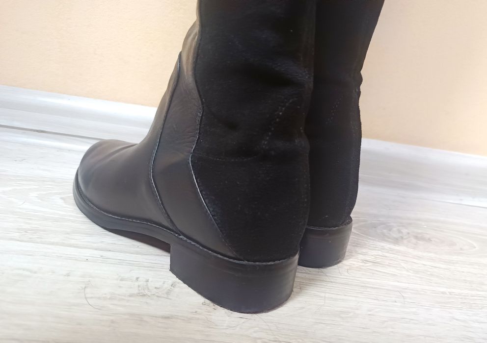 Дамски кожени чизми