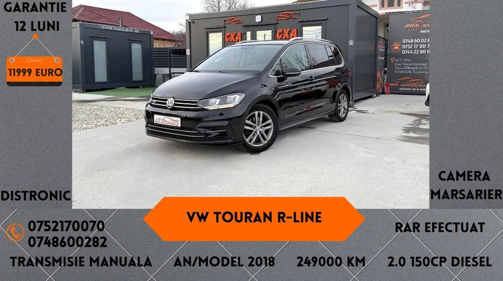 Volkswagen Touran RAR Efectuat / R-Line / Distronic / Alcantara