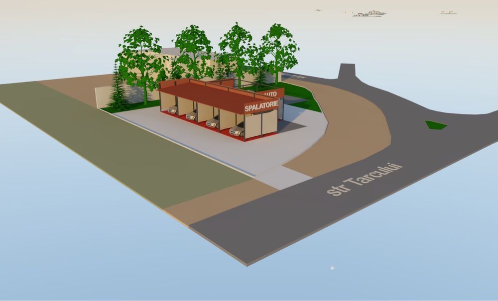 Spalatorie auto self, structura, fundație, betoane, pavaje, la cheie