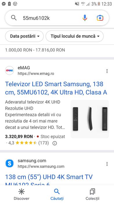 samsung smart tv 4k 139cm