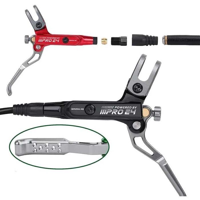 -55%Намаление Мощни 4 бутални хидравлични спирачки за велосипед колело