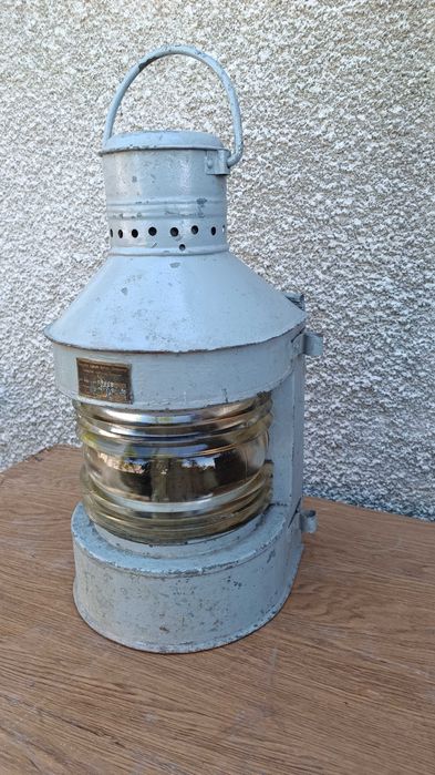 Голям стар нафтов корабен фенер - Made in Poland- 1960 година