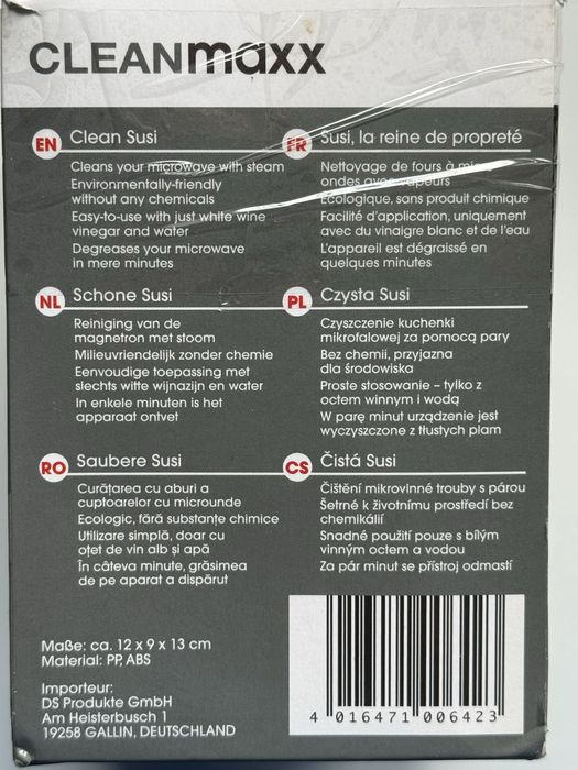 Curatator microunde cu aburi - Saubere Susi CLEANMAXX / Angry Mom