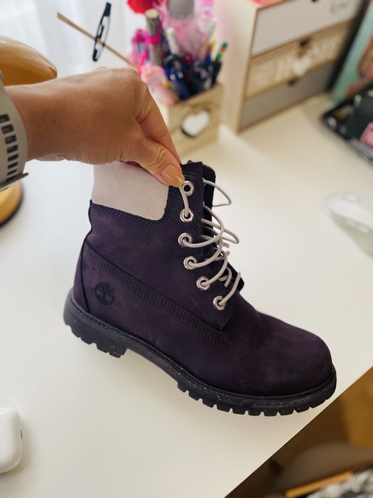 Timberland боти в лилаво