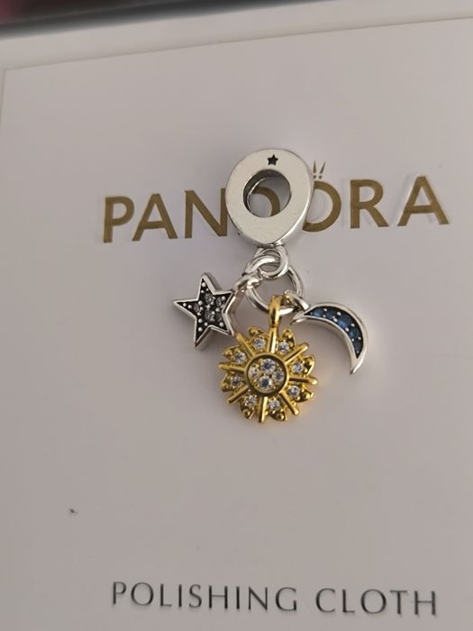 Charm Pandora Luna soare și stea