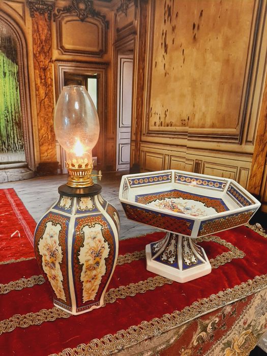 lampa cu petrol & centru de masa