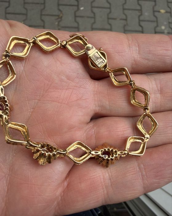 Златна Гривна  Арт Деко 18к, 750