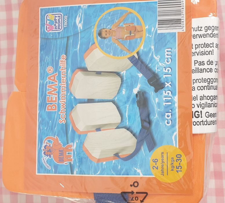 Vand centura plutitoare Happy People cu 4 perne  plutitoare!