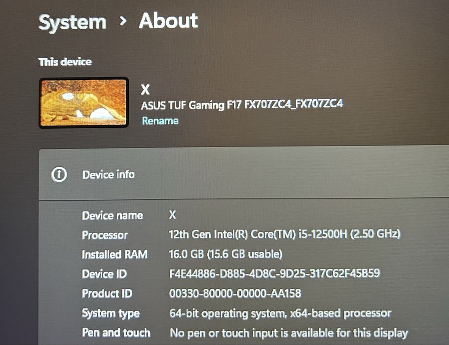 Laptop Gaming ASUS TUF F17