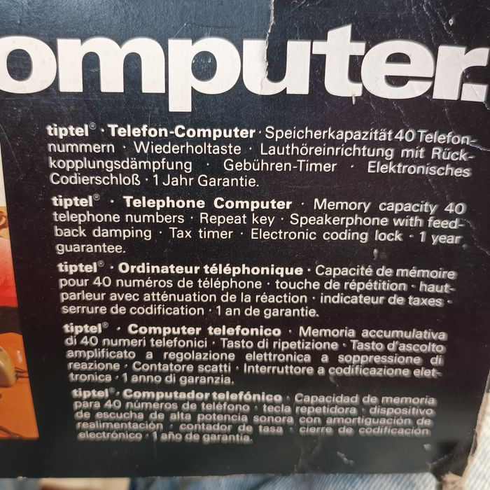 Telefon Computer Tiptel nou in cutie