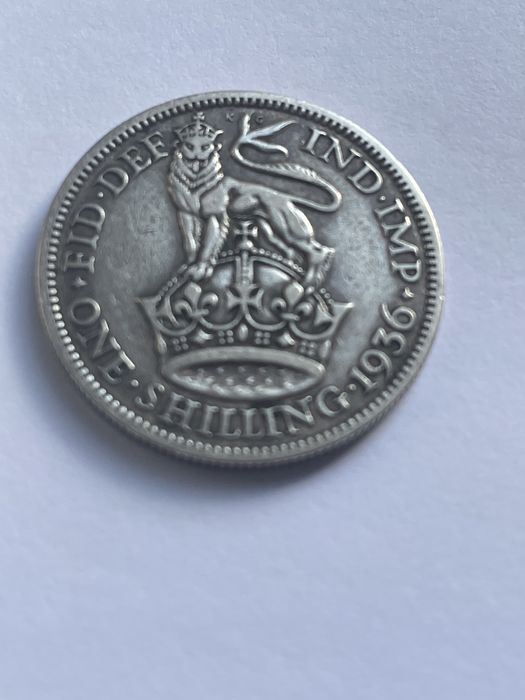 Moneda Argint Anglia Regatul Unit - 1 Shilling 1936 - George V