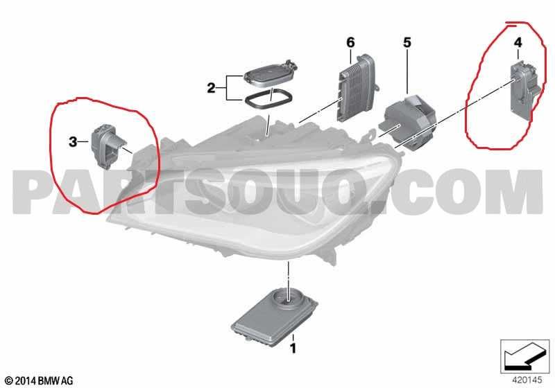 Модул за  фар/ завой и мигач BMW 01/F02/F03 LCI, Нови с гаранция