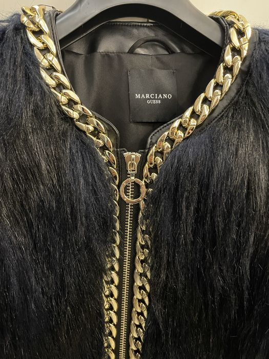 Палто от еко косъм Marciano Guess