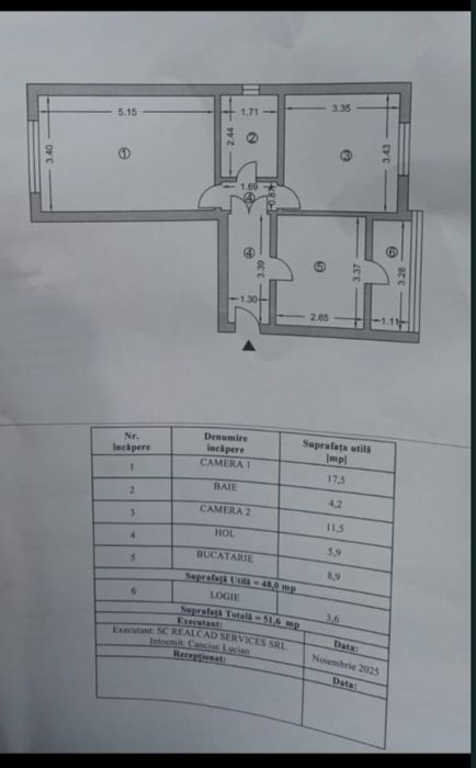 Apartament doua camere Siret