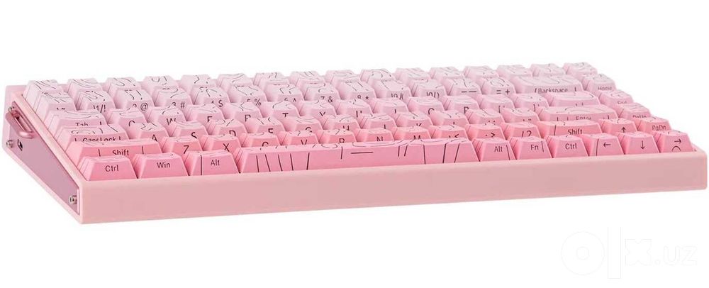 - Клавиатура AULA Hero 84 HE White-Pink Hall Effect 8000Hz