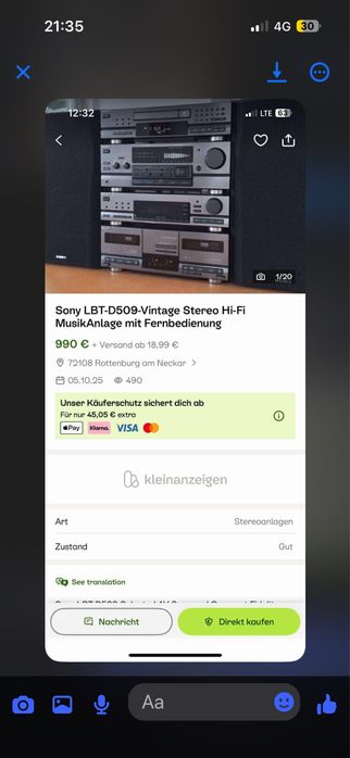 Миди система SONY lbt D 509