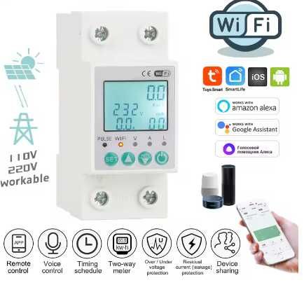 Contor monofazic - Wifi - aplicatie telefon - bidirectional, protectie suprasarcina