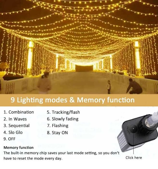 Yomistar Perdea Luminoasă 6m x 3m 600 LED-uri Luminițe