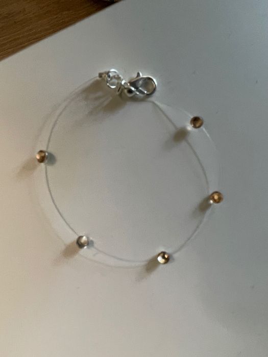 Гривна на корда с кристал елемент Сваровски