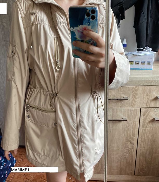 Geaca trench sacou parka femei marime L toamna primavara