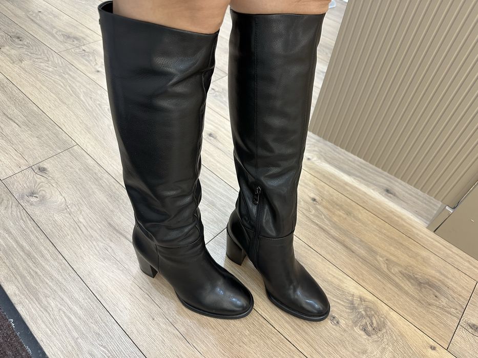 Зимние сапоги нат.кожа