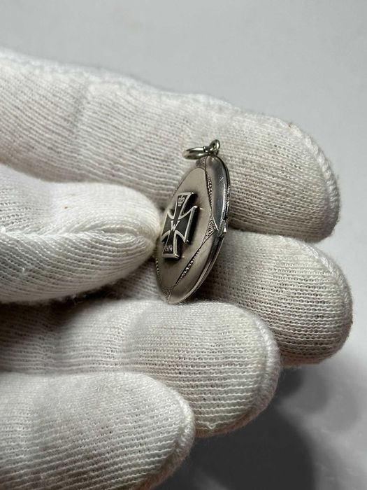 MEDALION se deschide - ARGINT 800 - German - Crucea de fier -1914 -WW1