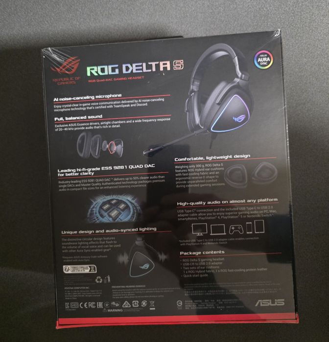 ASUS ROG Delta S Wired RGB Gaming Headset