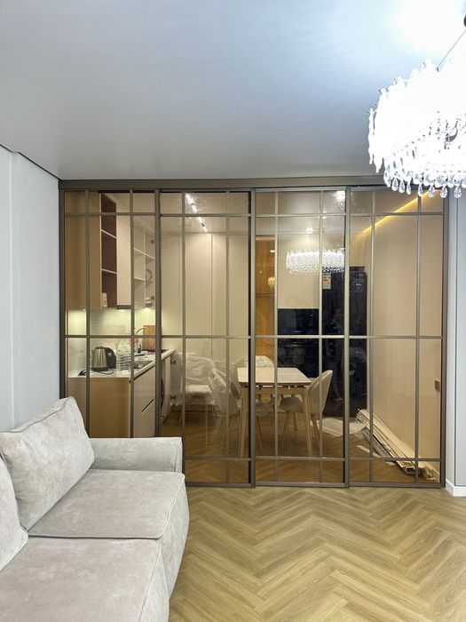 Межкомнатые перегородки , LOFT двери, Стекляинные перегородки