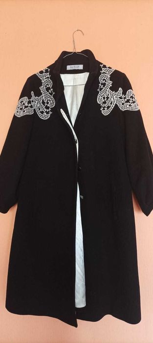 Италианско вълнено палто с подплата