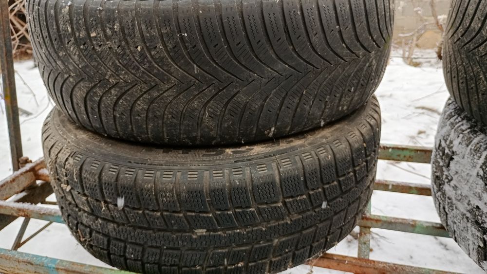 Vând jante,roți tabla cauciucuri m+și 205 55 R16,5x112 audi A4 b8