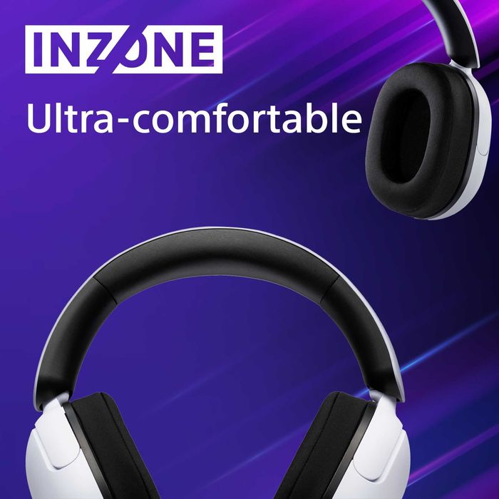 Гейминг слушалки Sony - Inzone H3, кабелни, бели