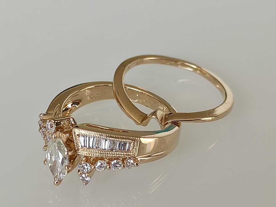 Inel aur 14k cu diamante 1.21ct