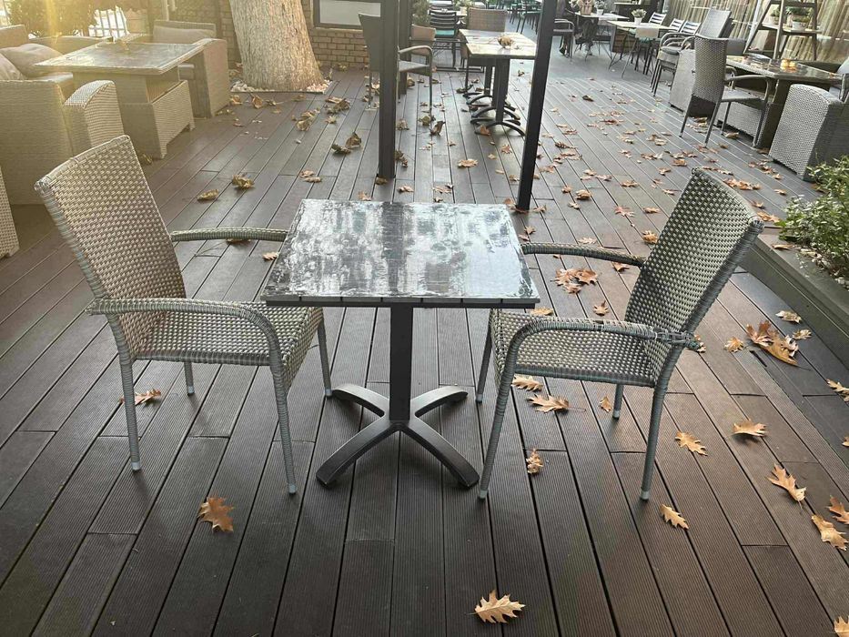 5 Комплекта от ратан диван маса столчета помощни маси