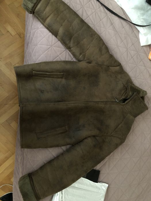 Мъжко зимно яке агнешка кожа