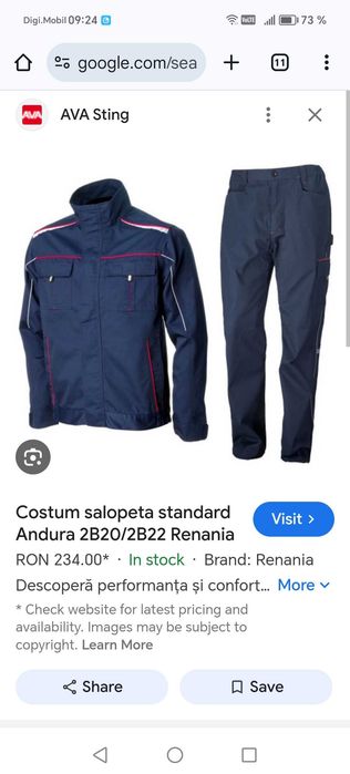 De vânzareCostum salopeta Andura