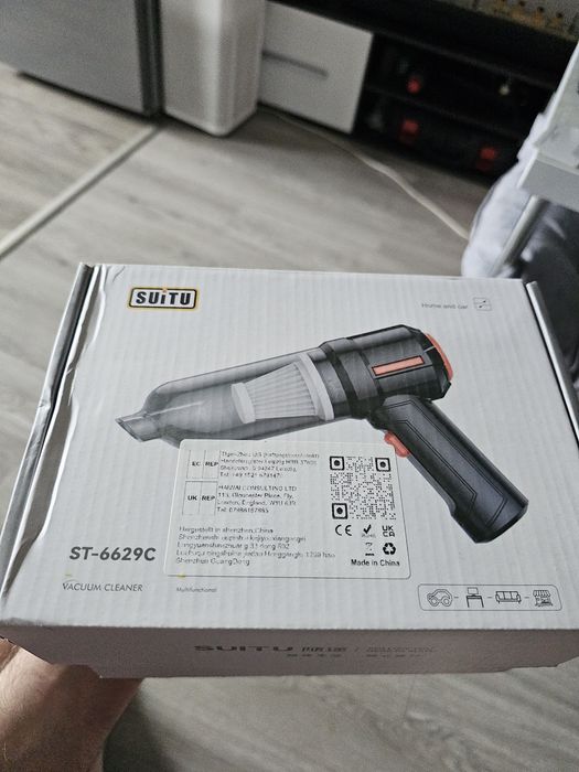 Aspirator mini electric Bedee, 9000Pa, 2 baterii 2000mAh, negru, 20x15