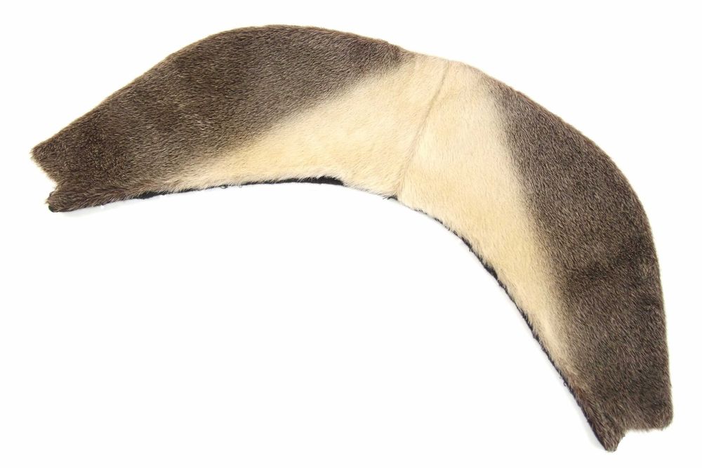 GULER din blana naturala de foca, generos, bogat, frumos, NOU