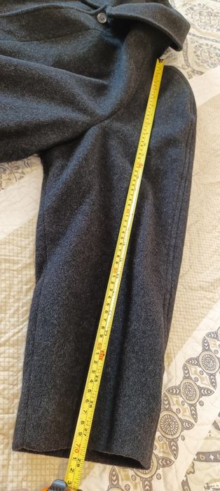 Palton/ Pardesiu negru , pt bărbați , din lână virgina 100% ,măsura 52