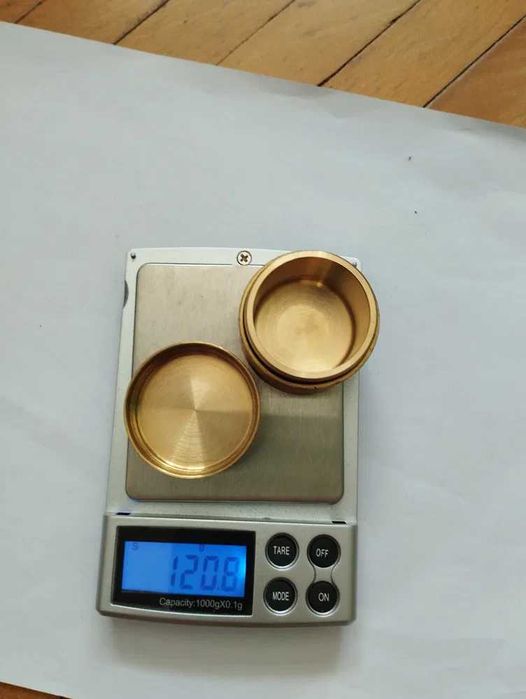 Cutie rotunda din cupru/alama -depozitare- decoratiune interioara