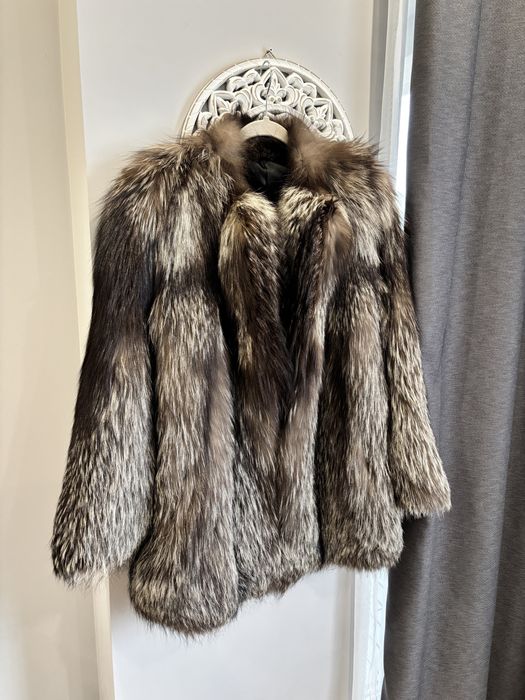 Кожено палто цели кожи лисица норка визон