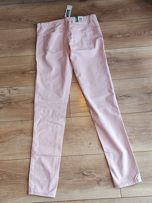 Blugi Skinny Jeans United Colours of Benneton Roz Pink 28