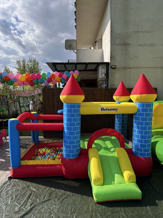 Castel gonflabil - Tobogane gonflabile - Kids corner - Pictură pe față