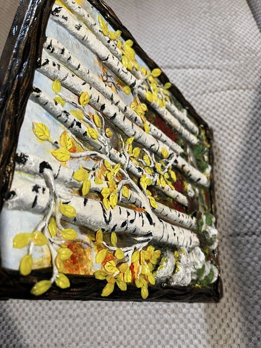 3D Горска брезова картина