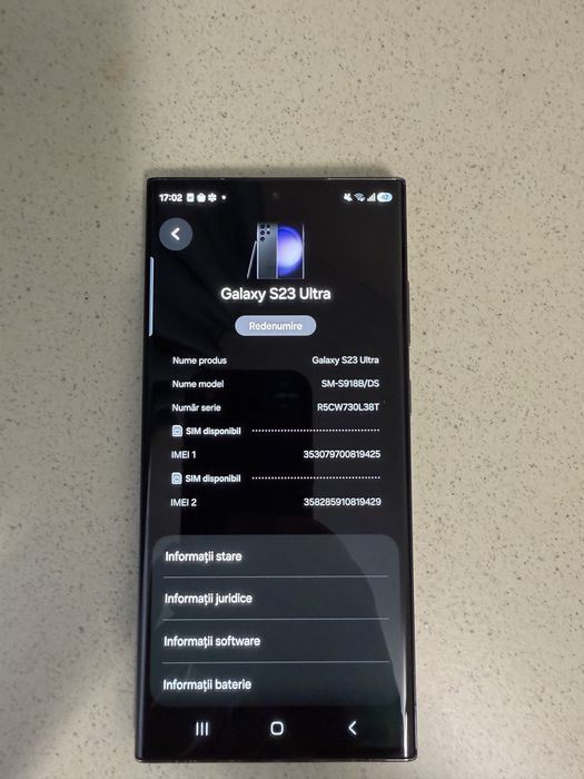 Samsung S23ultra Plus  256gb Impecabil