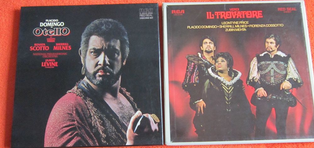 vinil rar Verdi Otello, Il Trovatore cu Placido Domingo,Leontyne Price