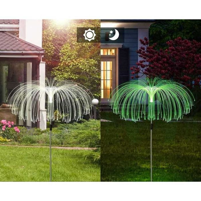 4158 Външни соларни градински лампи с уникална форма на медуза