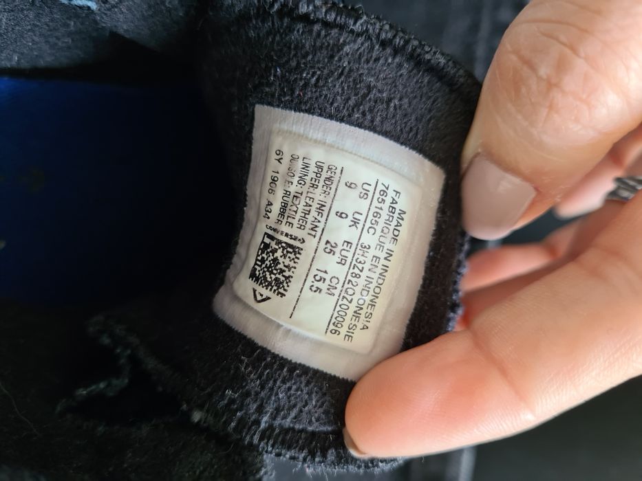 ghete Converse 25 piele intoarsa