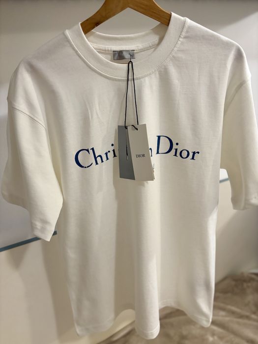 Tricou Christian Dior Couture Alb-Nou cu etichetă- Mărimi S-XXL
